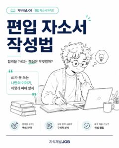 편입 자소서 작성법, AI 시대 합격을 가르는 핵심은 무엇일까?
